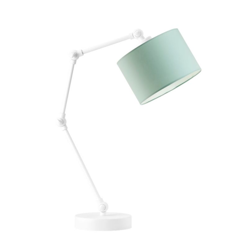 Lampka Nocna Volta Light Factory Soul Abażur Biały/Miętowy 1xE27 1szt.