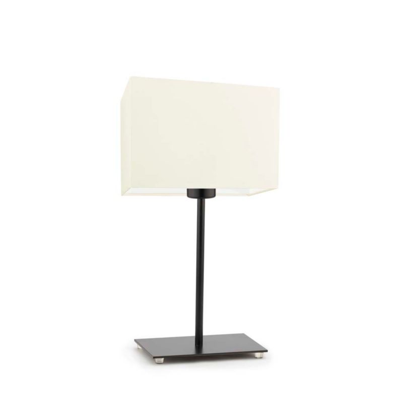 Lampka Nocna Volta Light Factory Moto Abażur Ecru Prostokąt 1xE27 1szt.
