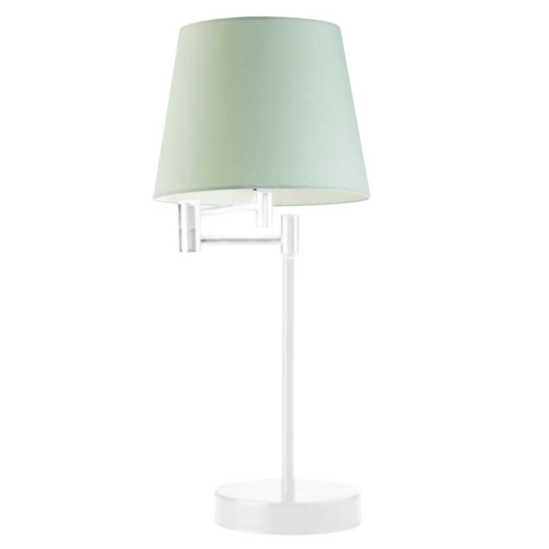 Lampka Nocna Volta Light Factory Jukon Abażur Biały/Miętowy 1xE27 1szt.