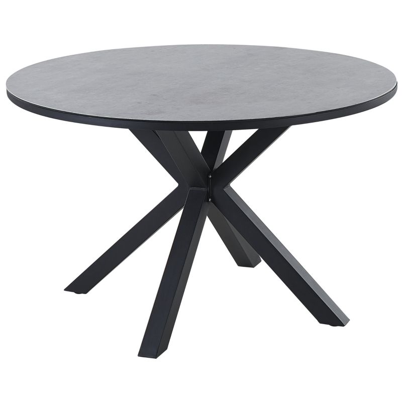 Stół ogrodowy Maletto 120 cm 120 cm Szkło Szary 1 szt.
