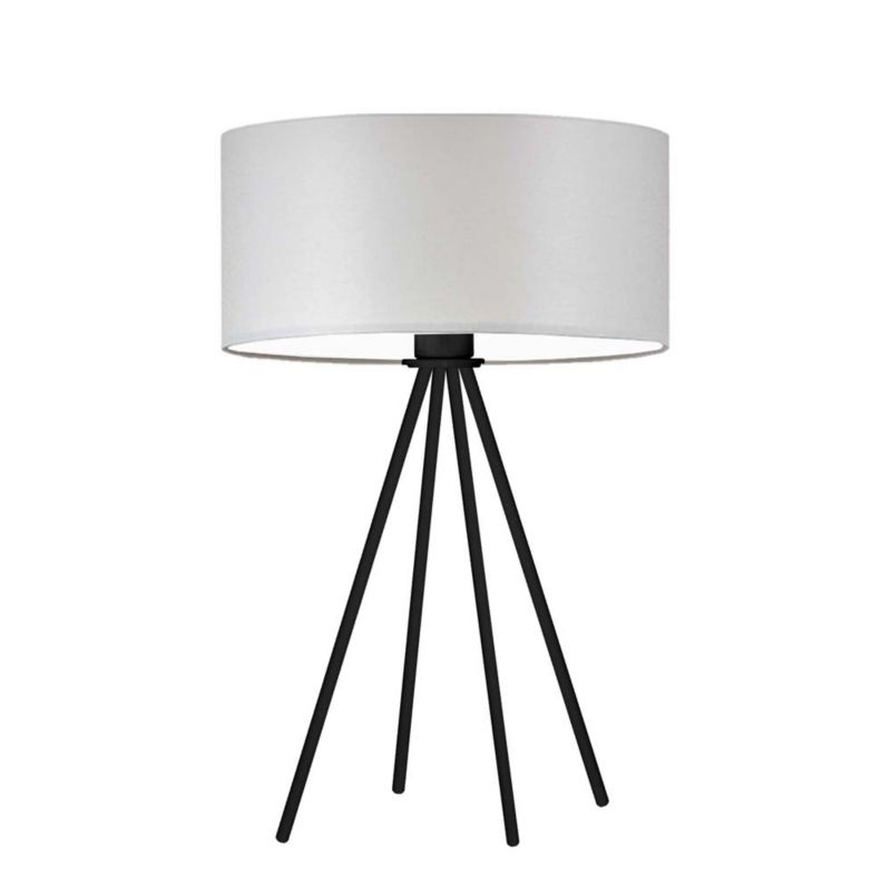 Lampka Nocna Volta Light Factory Solaris Abażur Jasny szary 1xE27 1szt.