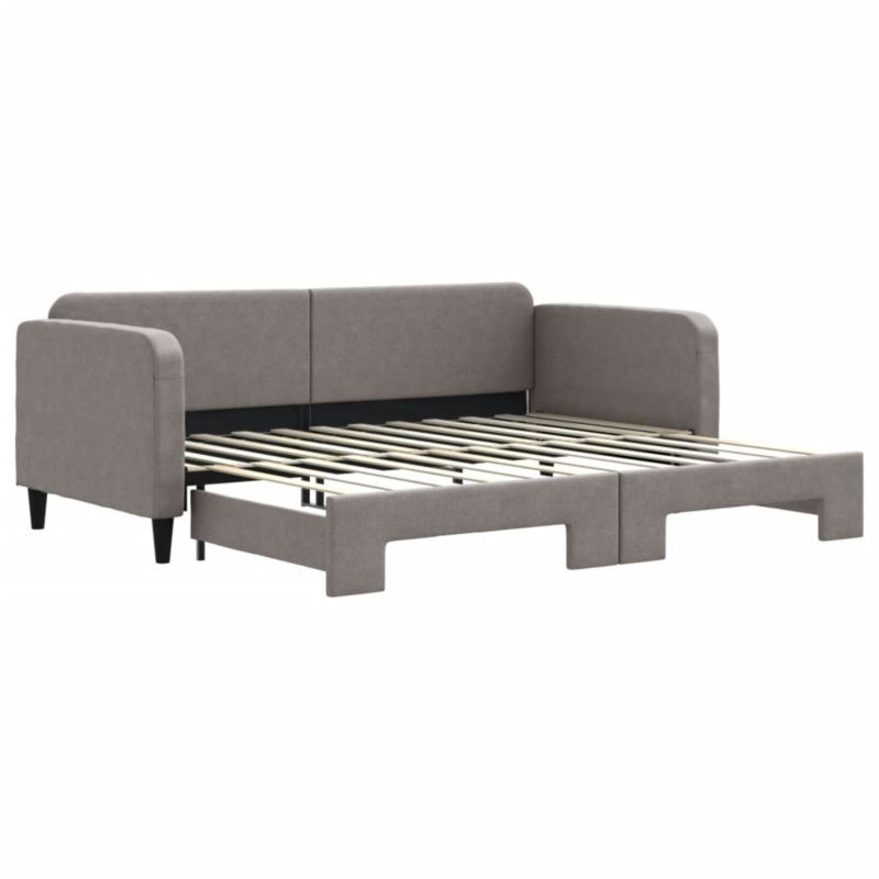 Sofa rozkładana WaszeMeble 90x200 cm Taupe tkanina WM-3196819 1 szt.
