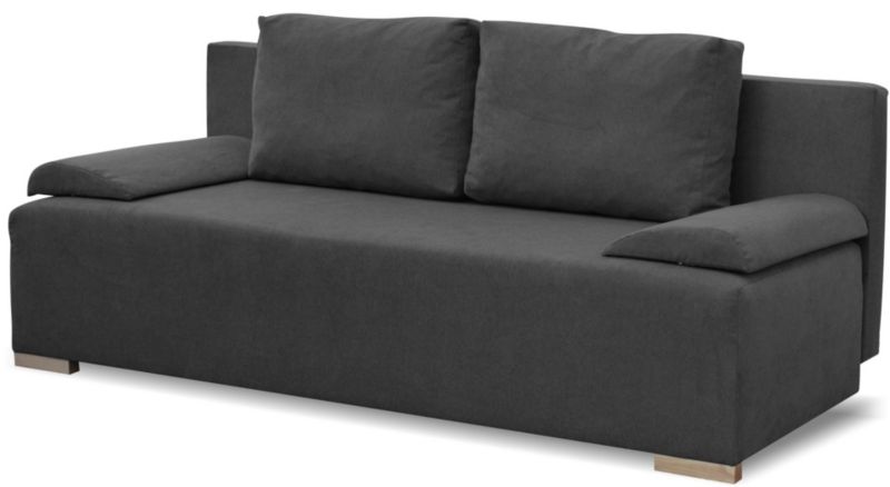 Rozkładana sofa ze sprężynami bonell Bonni Eufori Plus Grafitowa 1 szt.