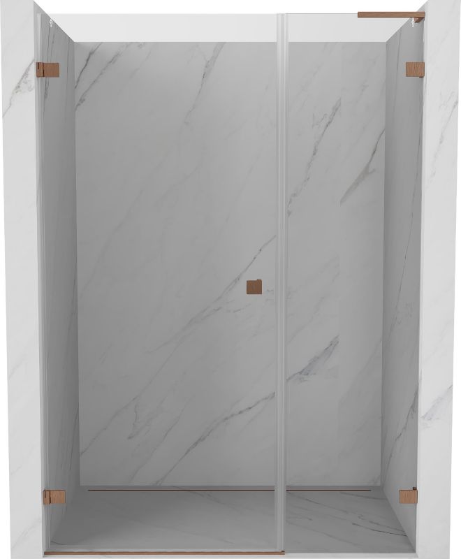 Drzwi prysznicowe uchylne Mexen Lunar-B L miedź szczotkowana 130x200 cm 832SL-130-050-65-00-L 1 szt.
