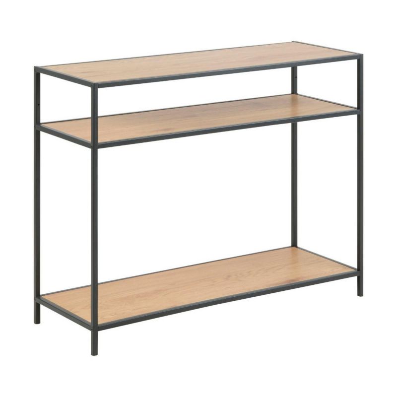 Stolik konsolowy Actona Seaford blat 1,2 cm 2 półki 100x35x79 cm 1 szt.