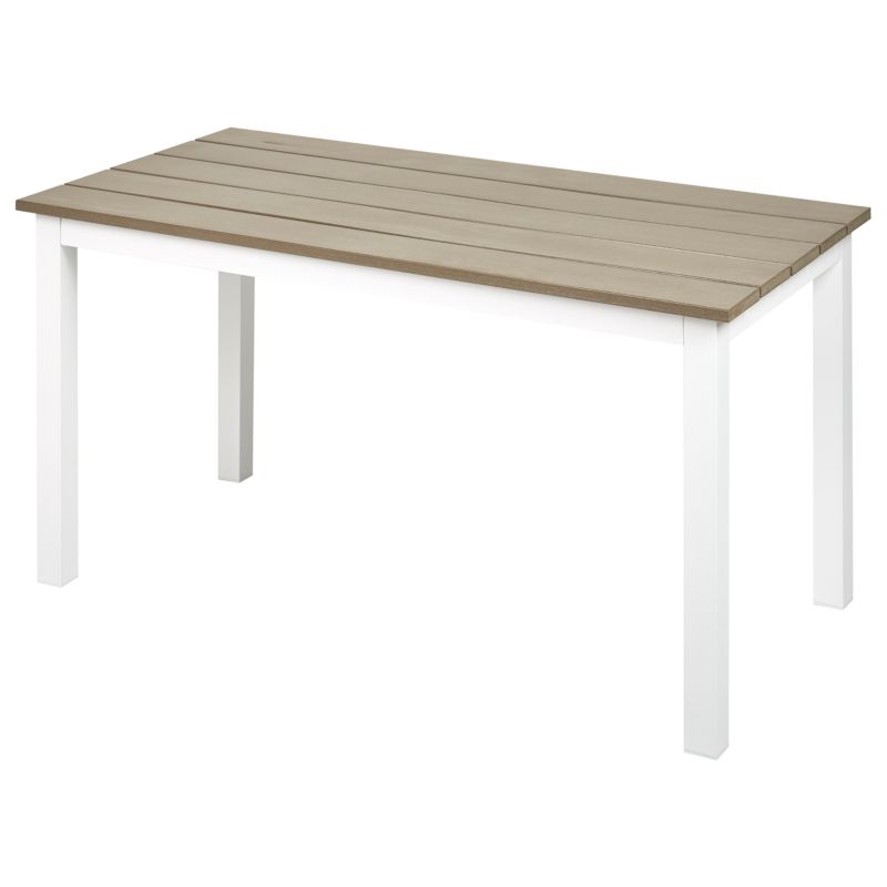 Stół ogrodowy Messina 100 cm 52 cm Biały 1 szt.
