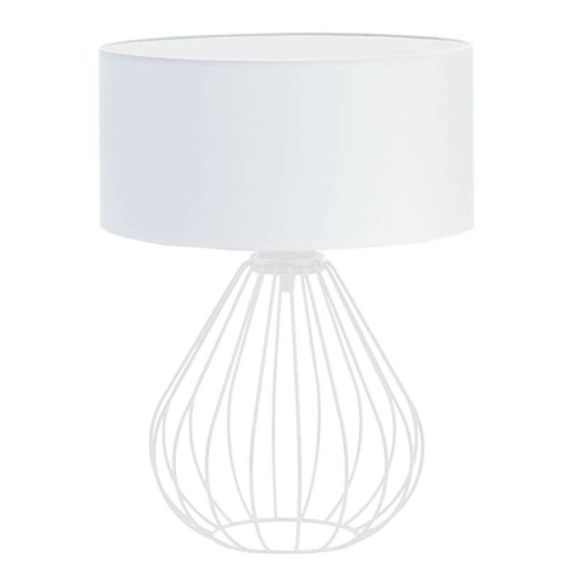 Lampka Nocna Volta Light Factory Konwalia Abażur Biały/Biały 1xE27 1szt.