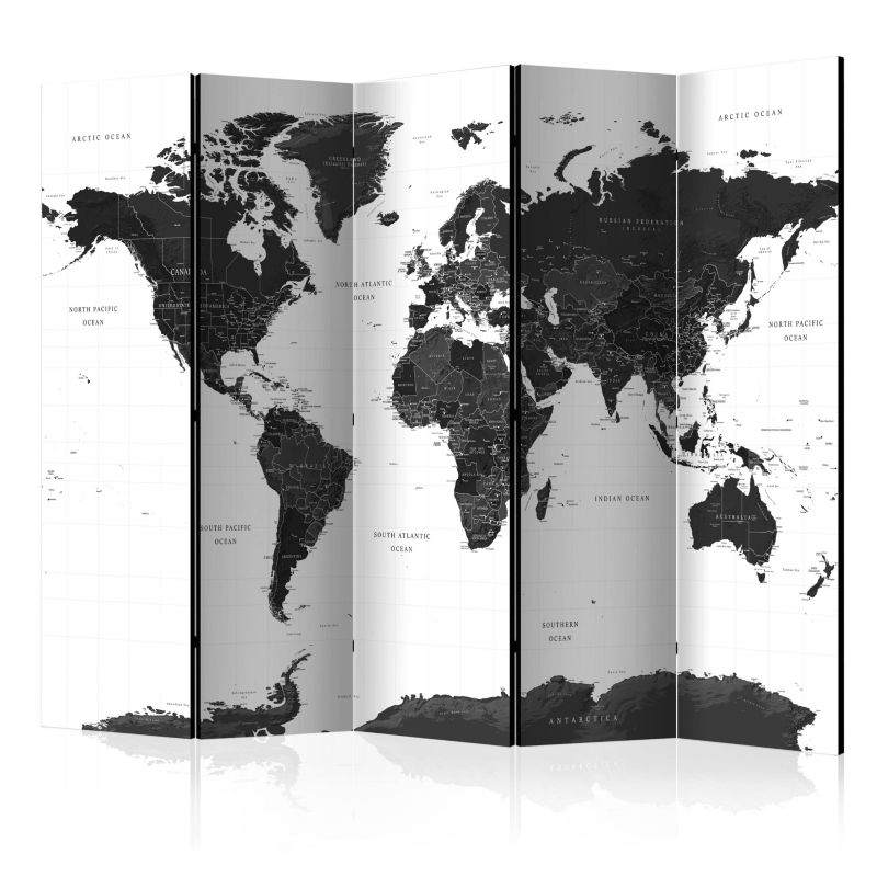 Parawan akustyczny Artgeist Mapy 225x172 cm Mapy 1 szt