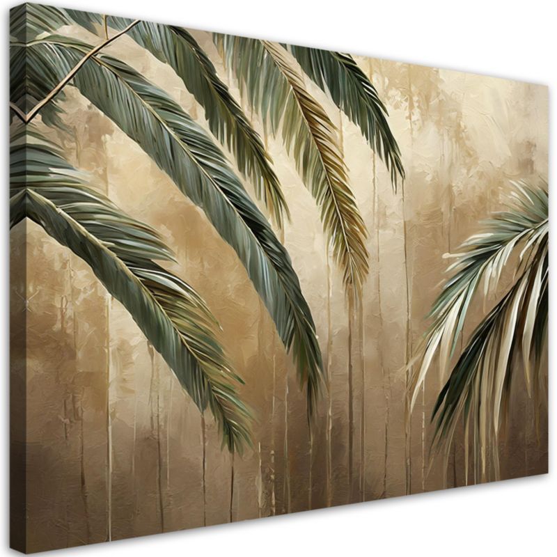 Obraz do salonu pokoju Feeby Tropikalne Palmy 90x60 cm 1szt