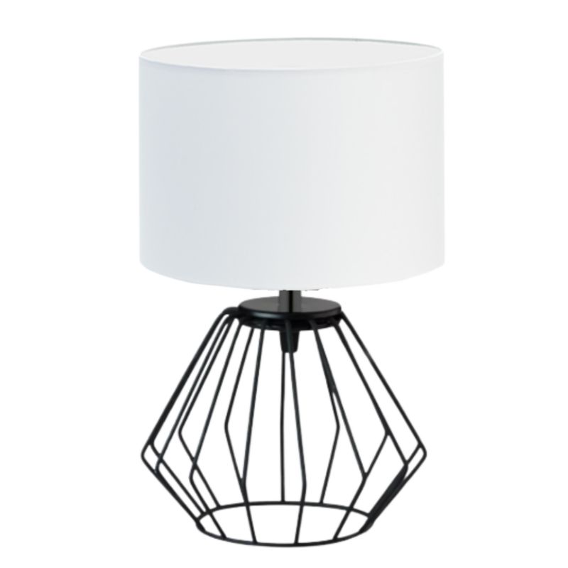 Lampka Nocna Volta Light Factory Lana Abażur Biały 1xE27 1szt.