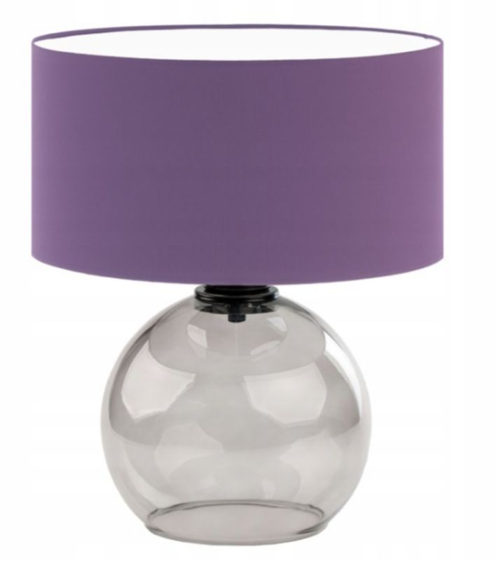 Lampka Nocna Volta Light Factory Piena Abażur Fioletowy 1xE27 1szt.