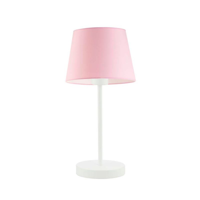 Lampka Nocna Volta Light Factory Blues Abażur Różowy Stożek 1xE27 1szt.
