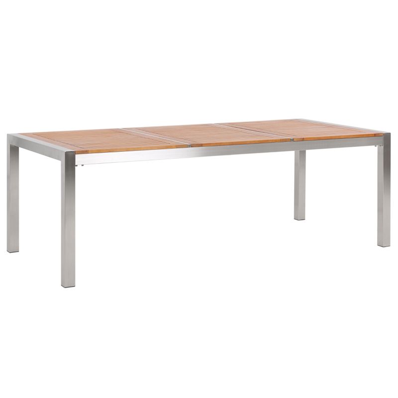Stół ogrodowy Grosseto 220 cm 100 cm Drewno eukaliptusowe Brązowy 1 szt.