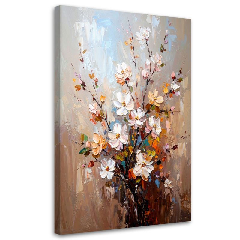 Obraz do salonu sypialni Feeby Delikatny Bukiet Kwiatów 60x90cm 1szt