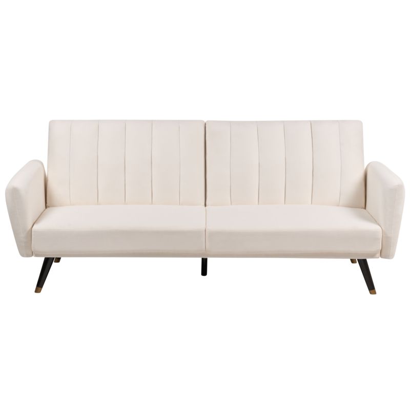Sofa rozkładana dla 3 osób Vimmerby Jasnobeżowy 1 szt.