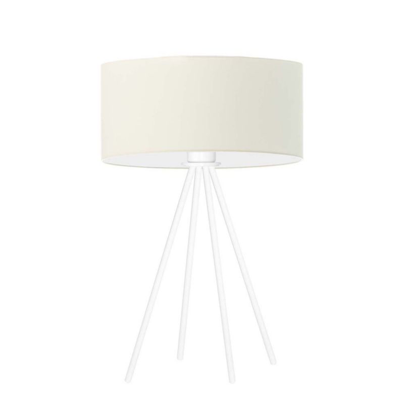 Lampka Nocna Volta Light Factory Solaris Abażur Biały/Ecru 1xE27 1szt.