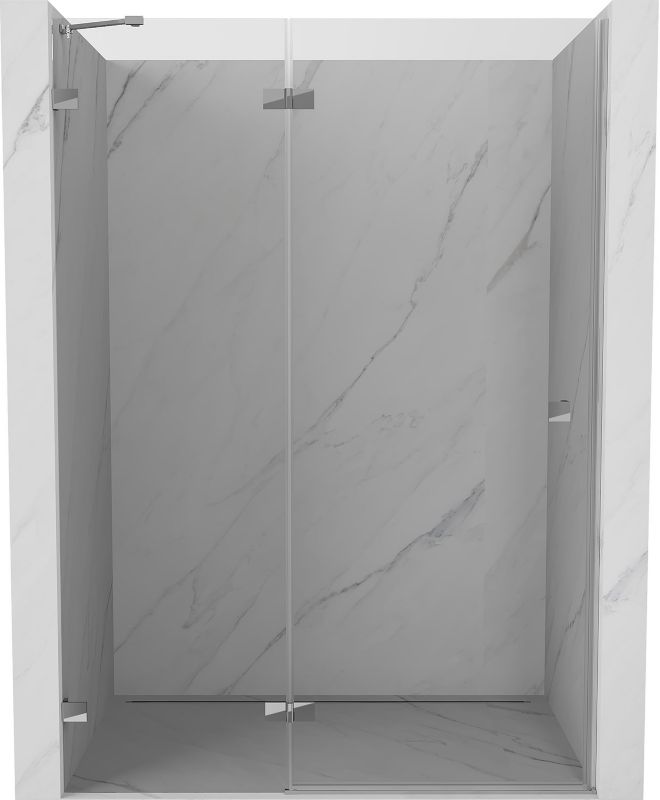 Drzwi prysznicowe uchylne Mexen Lunar chrom transparent 135x200 cm 1 szt.