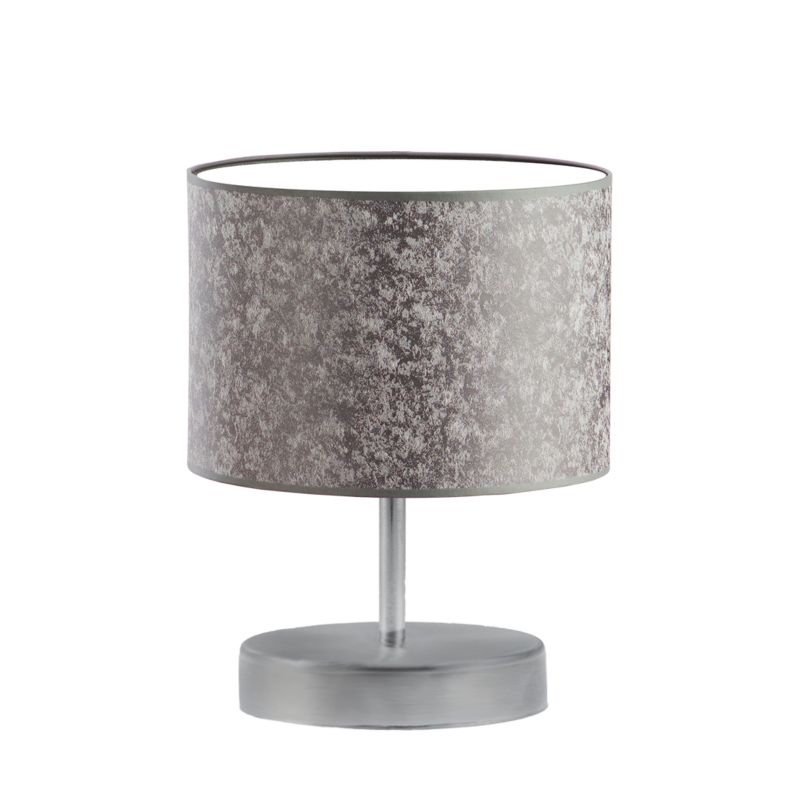 Lampka Nocna Volta Light Factory Picolo Abażur Srebrny/Beton Walec 1xE27 1szt.
