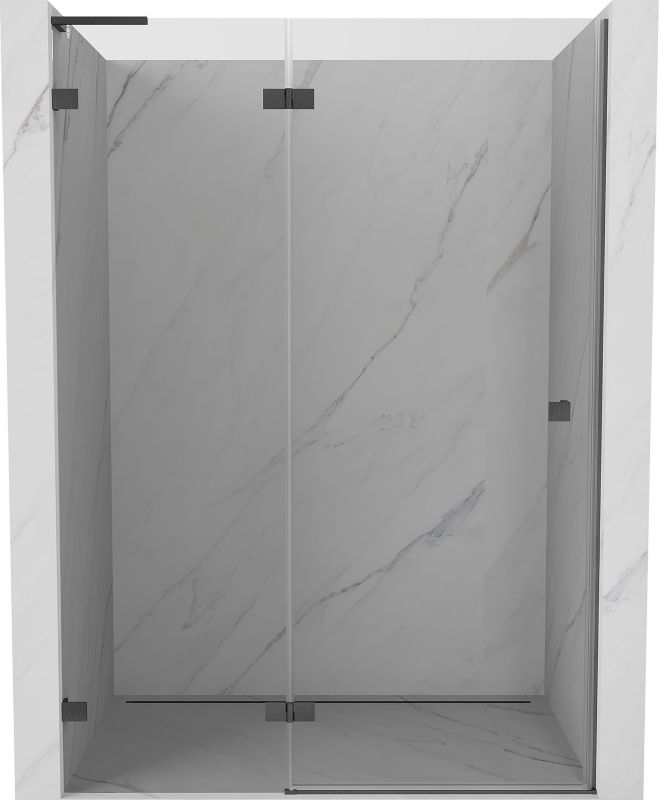 Drzwi prysznicowe uchylne Mexen Lunar L gun gray 130 cm 1 szt.
