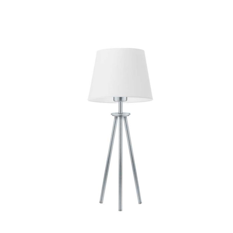Lampka Nocna Volta Light Factory Deco Abażur Biały Stożek 1xE27 1szt.