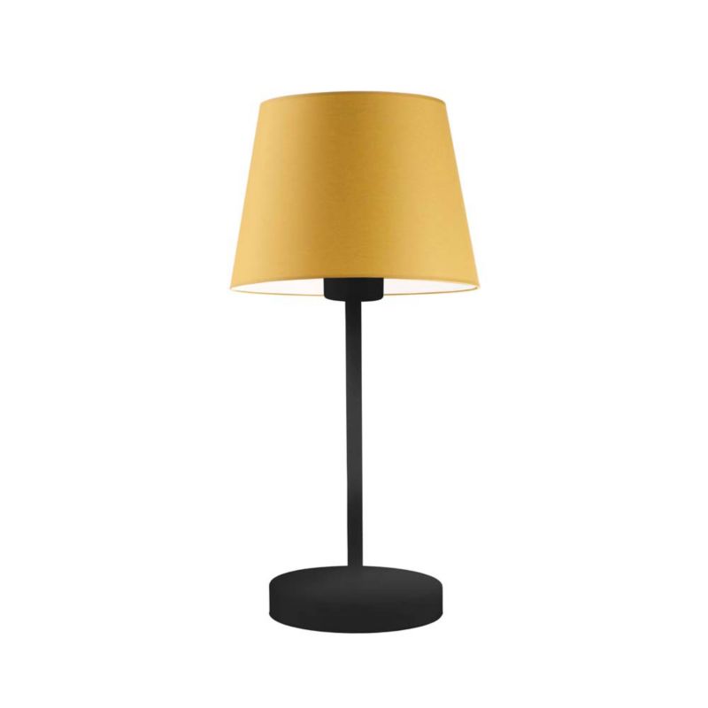 Lampka Nocna Volta Light Factory Blues Abażur Musztardowy Stożek 1xE27 1szt.