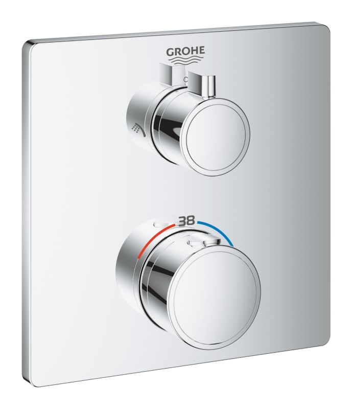 Bateria wannowo-prysznicowa Grohe Grohtherm podtynkowa termostatyczna chrom 1 szt.