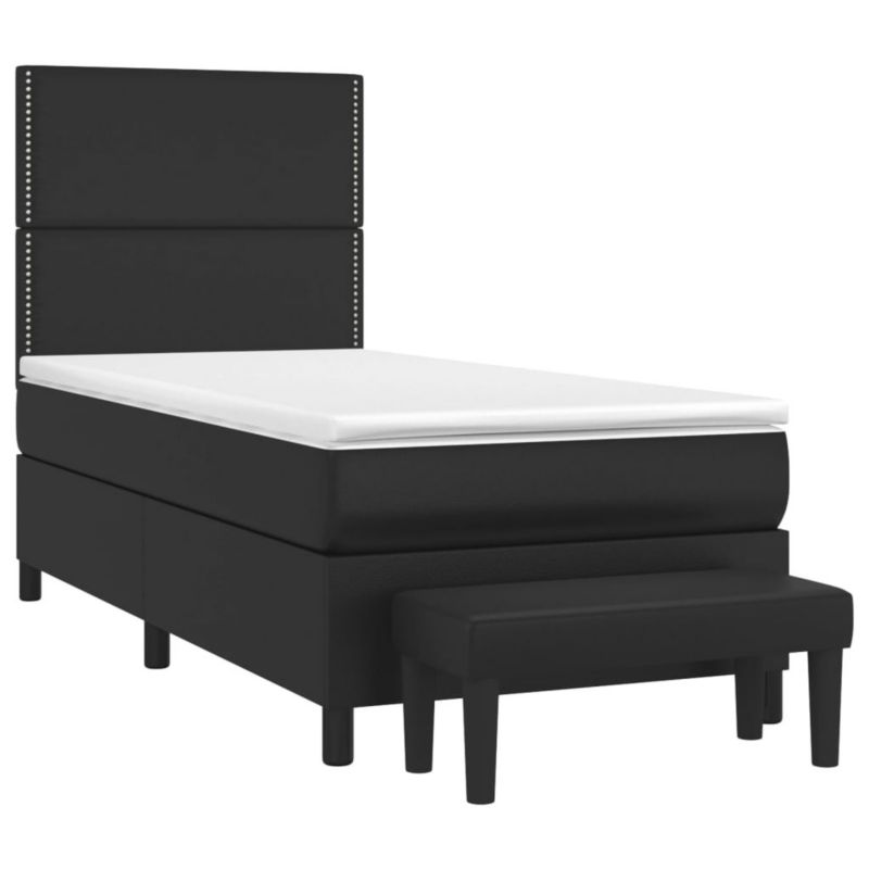 Łóżko kontynentalne WaszeMeble 90x200 cm czarne WM-3137581 1 szt.
