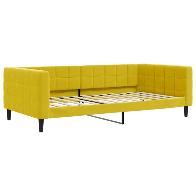 Sofa rozkładana WaszeMeble 100x200 cm Żółty aksamit WM-354020 1 szt.