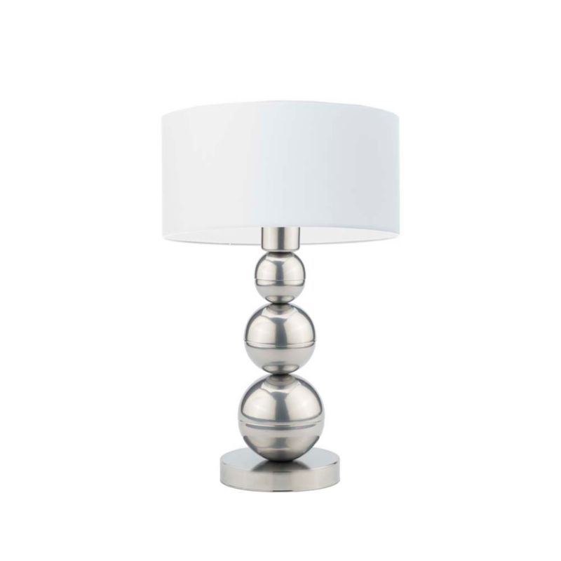 Lampka Nocna Volta Light Factory Bubble Abażur Srebrny/Biały 1xE27 1szt.