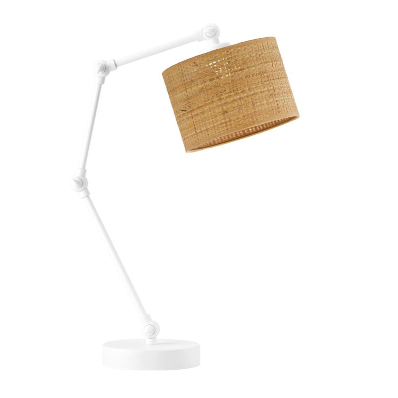 Lampka Nocna Volta Light Factory Soul Abażur Biały/Rattan 1xE27 1szt.