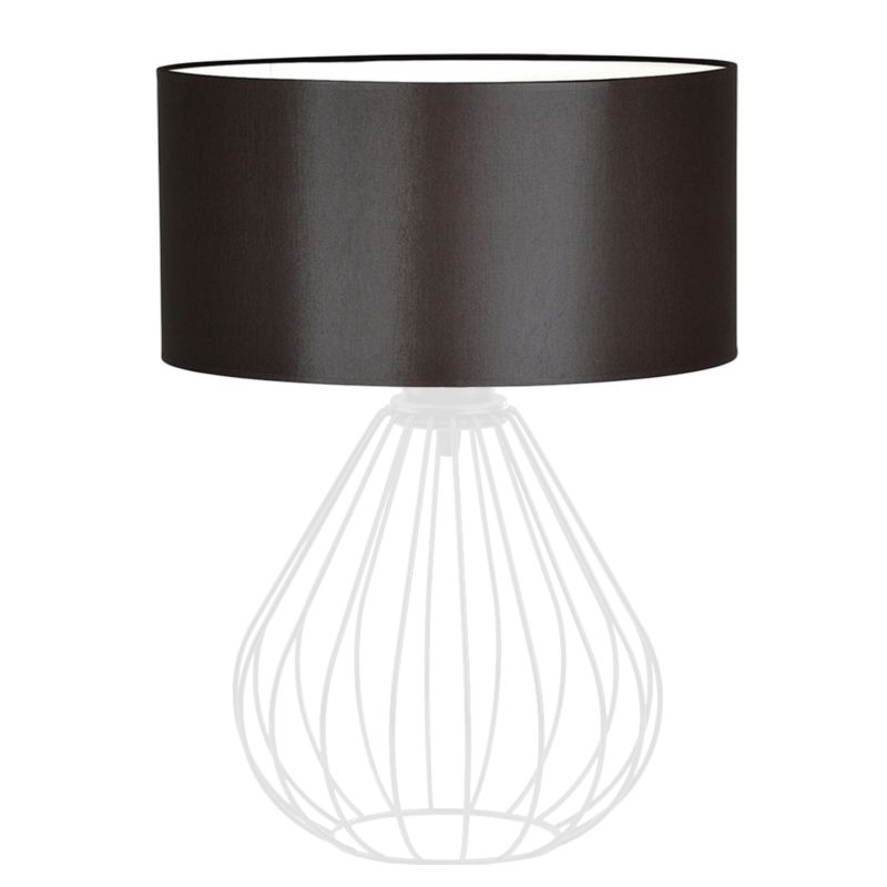 Lampka Nocna Volta Light Factory Konwalia Abażur Biały/Brązowy 1xE27 1szt.