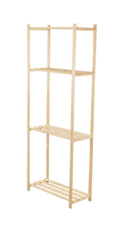Regał sosnowy MODO24 4 półki szerokość 65 cm naturalny 1 szt.