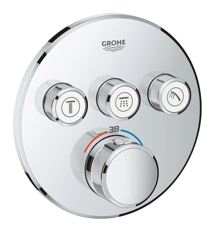 Bateria wannowo-prysznicowa Grohe Grohtherm SmartControl podtynkowa termostatyczna chrom 1 szt.