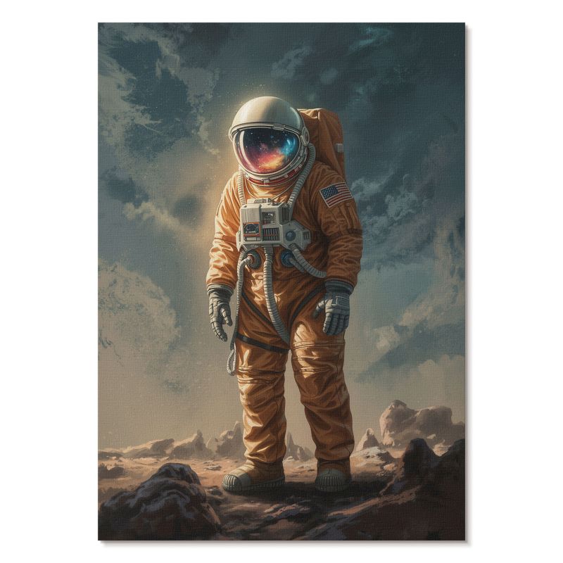 Obraz Plakat Canvas Tulup 29,7x42 cm (A3) Kosmiczna podróż Do biura, salonu, 1 szt.