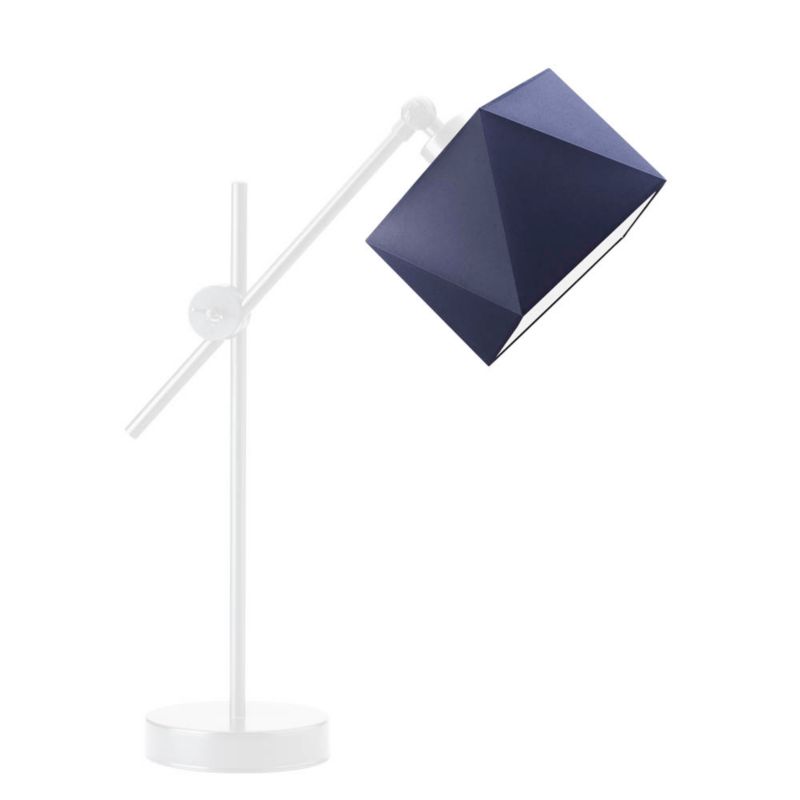 Lampka Nocna Volta Light Factory Modern Abażur Biały/Granatowy Diament 1xE27 1szt.