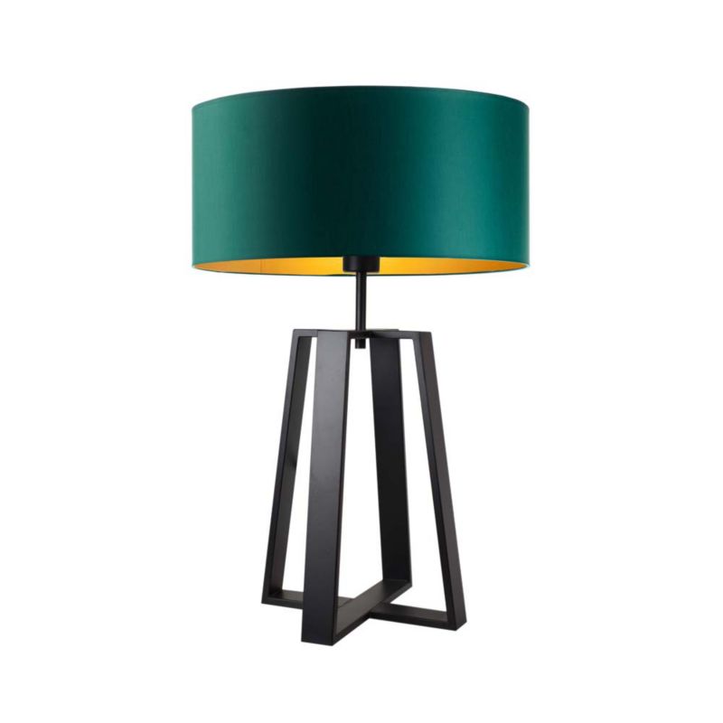 Lampka Nocna Volta Light Factory Wenis Abażur Butelkowa zieleń ze złotem 1xE27 1szt.