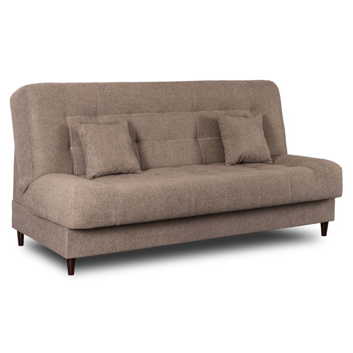 Sofa Nepal Mebel Elite Rozkładana z Funkcją Spania i Pojemnikiem Brązowa 1 szt