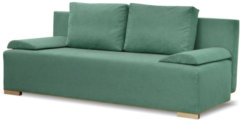 Rozkładana sofa ze sprężynami bonell Bonni Eufori Plus Zielona 1 szt.