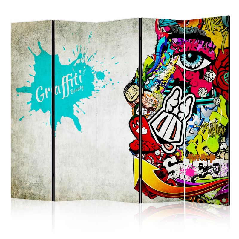 Parawan akustyczny Artgeist Street art 225x172 cm Street art 1 szt