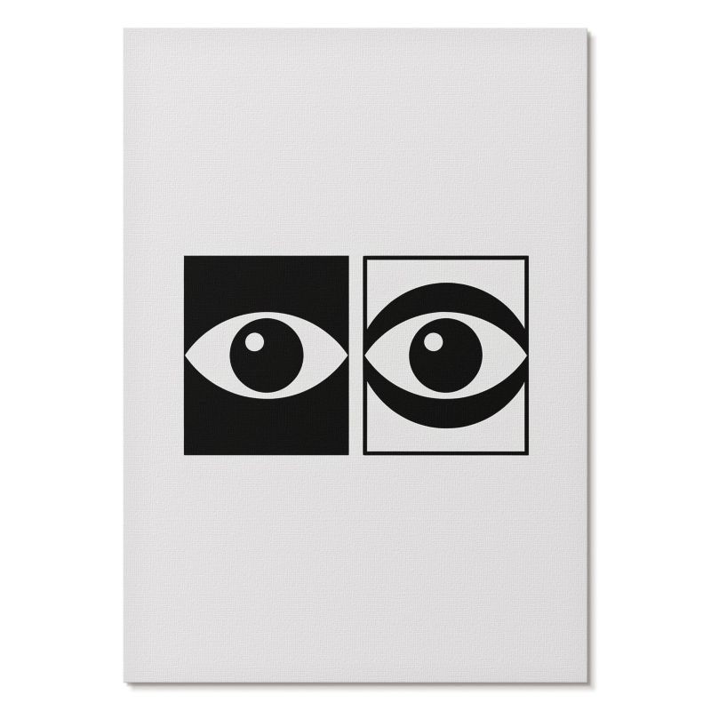 Obraz Plakat Canvas Tulup 21x29,7 cm (A4) Kontrastowe oczy Do biura, salonu, przedpokoju 1 szt.