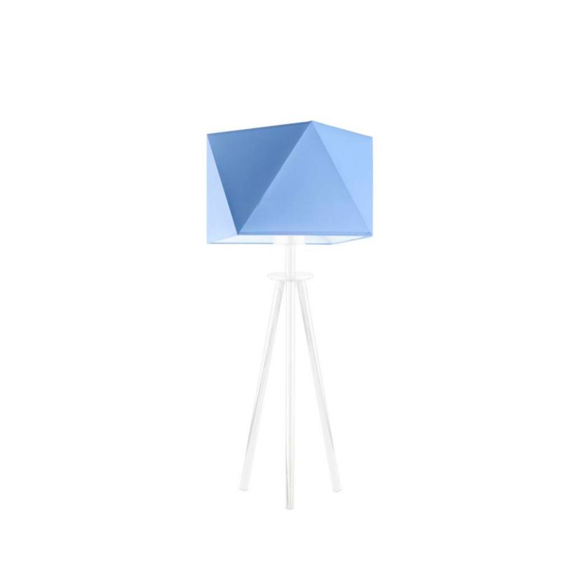 Lampka Nocna Volta Light Factory Deco Abażur Niebieski Diament 1xE27 1szt.