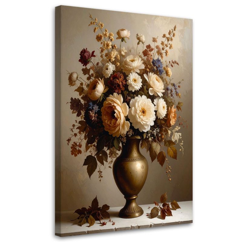 Obraz do salonu sypialni biura kuchni Feeby Bukiet kwiatów w stylu retro 40x60cm 1szt