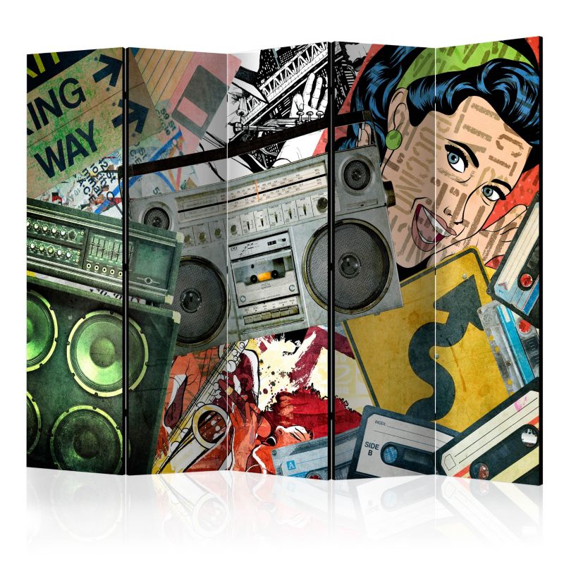 Parawan akustyczny Artgeist Street art 225x172 cm Street art 1 szt
