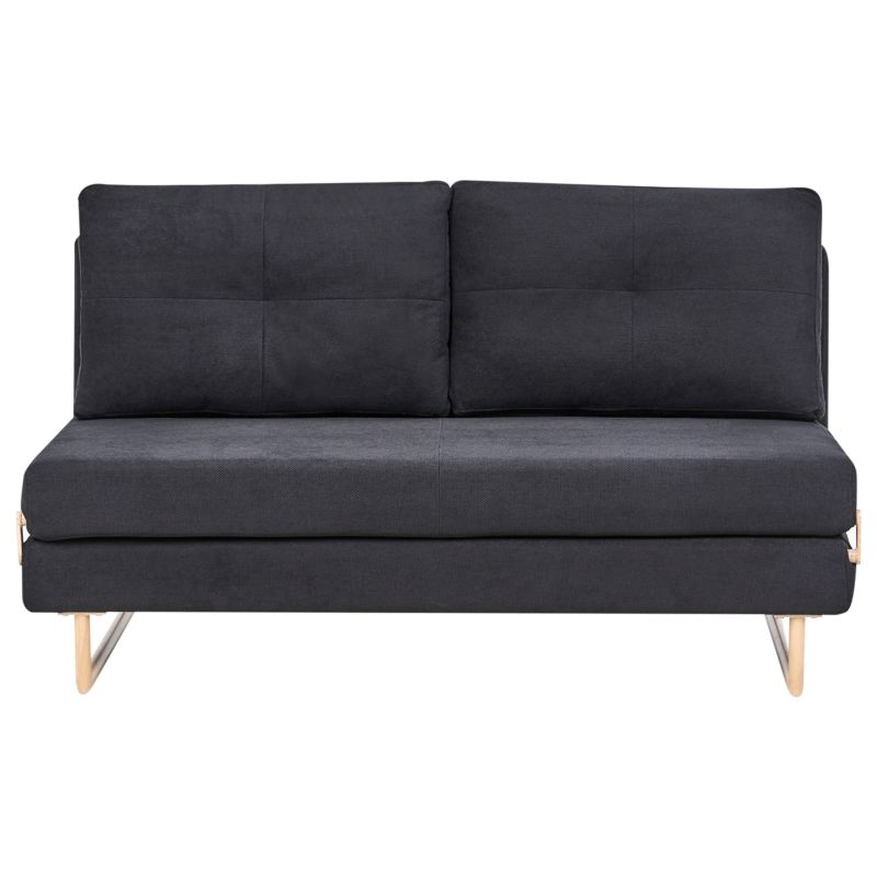 Sofa rozkładana dla 3 osób Jerslev Czarny 1 szt.