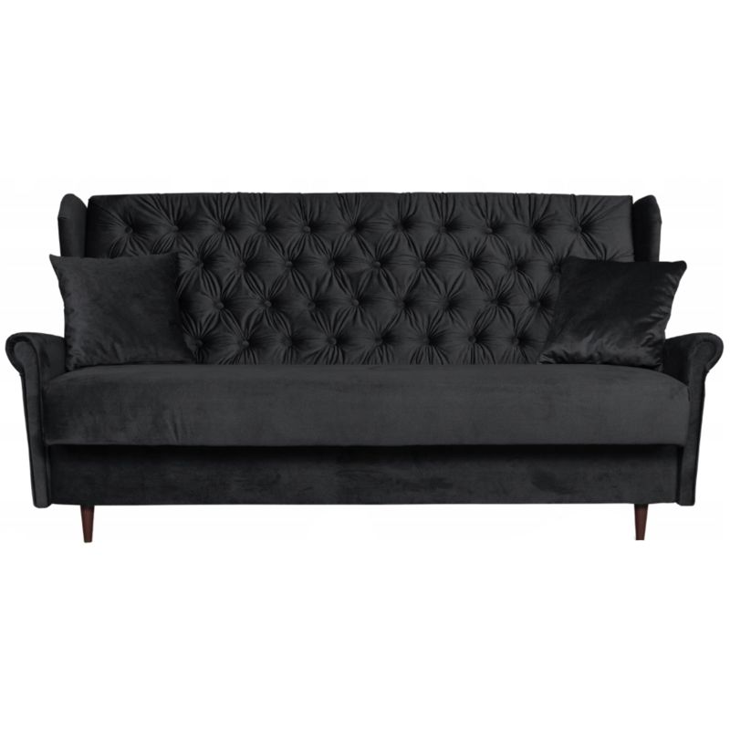 Sofa do salonu rozkładana Family Meble GAJA czarna 1szt