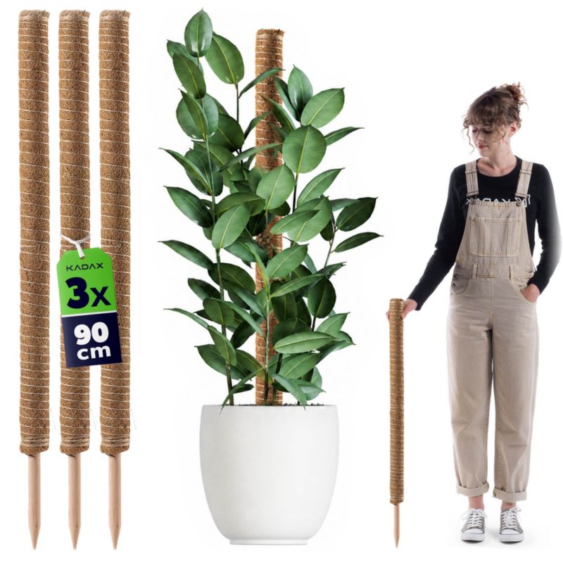 Podpora KADAX Do Roślin Kwiatów 90cm Palik Kokosowy 45mm Do Monstery 3 szt.