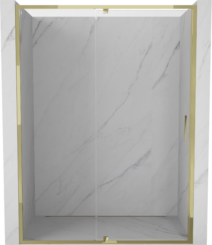 Drzwi prysznicowe uchylne Mexen Exo złote 150x200 cm 1 szt.