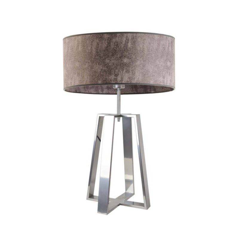 Lampka Nocna Volta Light Factory Wenis Abażur Srebrny/Beton 1xE27 1szt.