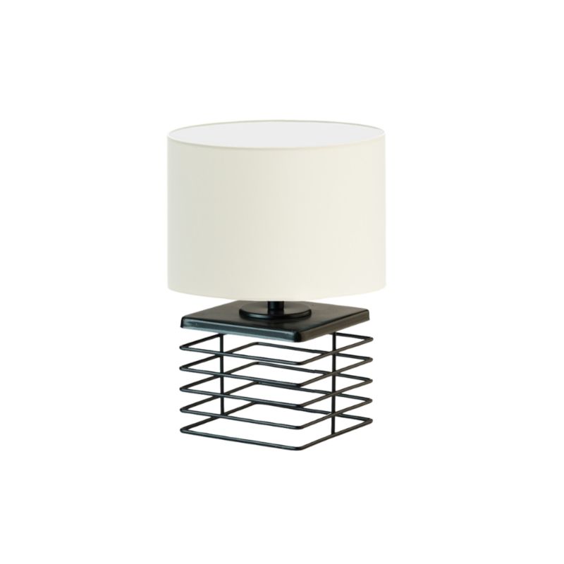 Lampka Nocna Volta Light Factory Level Abażur Ecru 1xE27 1szt.