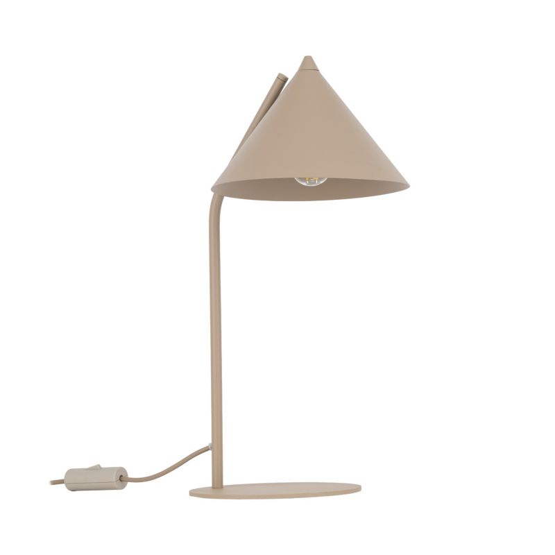 Lampka Nocna Tk Lighting Cono sabia beżowa metalowy stożek 1Xe27 - 1szt.